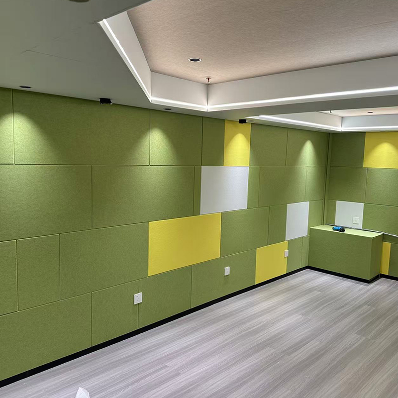 Painéil Fuaimiúil Greamaitheacha Ealaíne Snoite 3d Painéal Fuaimiúil Painéal poileistir Snáithín poileistir