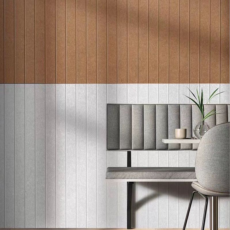 Ábhar ECO Athchúrsáilte 100% Feilte Peataí Painéal Fuaimiúil Snáithín poileistir Mute Déantúsaíocht Bileog Painéil Fuaimiúil Balla Frithsheasmhach in aghaidh Lasair