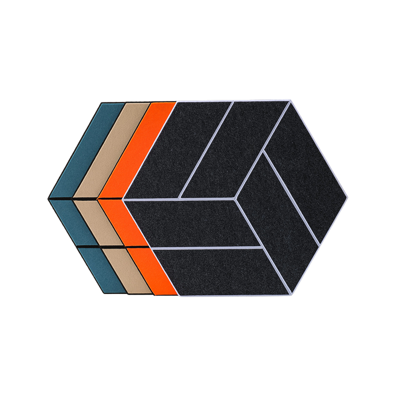 Painéal ionsú fuaime Snáithín poileistir Grooved Customizable