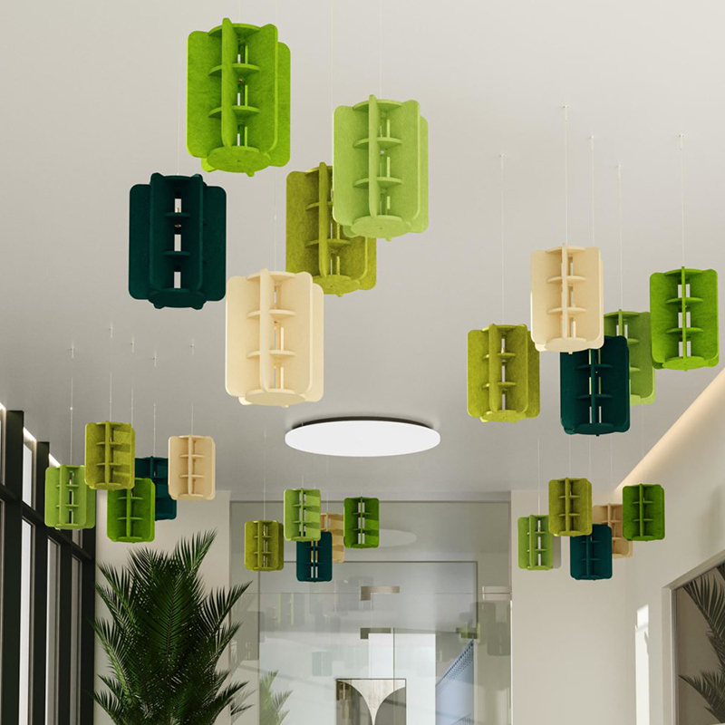 Sciathán Painéil Fuaimiúil Dearadh Nua-Aimseartha Cruth Stiall Bord Snáithín poileistir atá Neamhdhíobhálach don Chomhshaol le haghaidh Úsáid Giomnáisiam Sciathán Painéil Fuaimiúil Dearadh Nua-Aimseartha Cruth Stiall Bord Snáithín poileistir atá Neamhdhíobhálach don Chomhshaol le haghaidh Úsáid Giomnáisiam