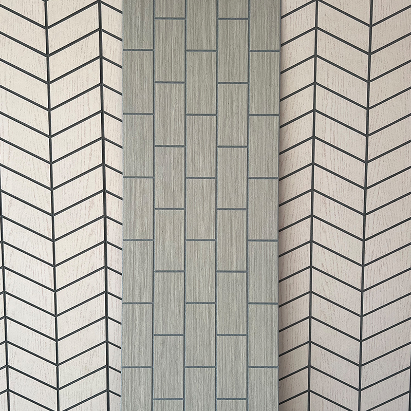 Stíl Dearadh Tionscail Adhmad veinír curtha orthu Painéil Foam Painéil Balla Fuaimiúil le haghaidh Feidhm Fuaimiúil in Árasáin