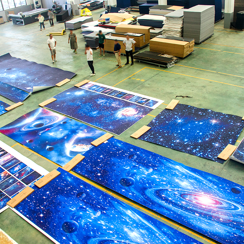 Uasteorainn gan uaim Starry Sky - Rómánsúil, HD, Monarcha Díreach le haghaidh Amharclanna Baile / Seomraí Leapa