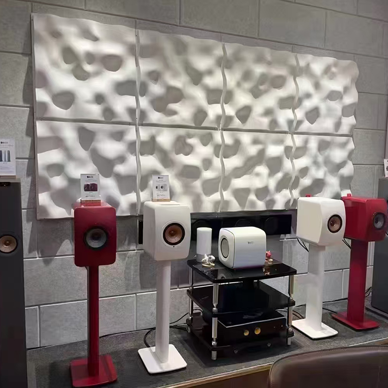 Painéal Idirleata Fuaime Nua-Aimseartha 3D Dathúil Dearadh Balla Uasteorainn Maisiúil le haghaidh Iarratas Halla Dearadh Grafach ar Fáil