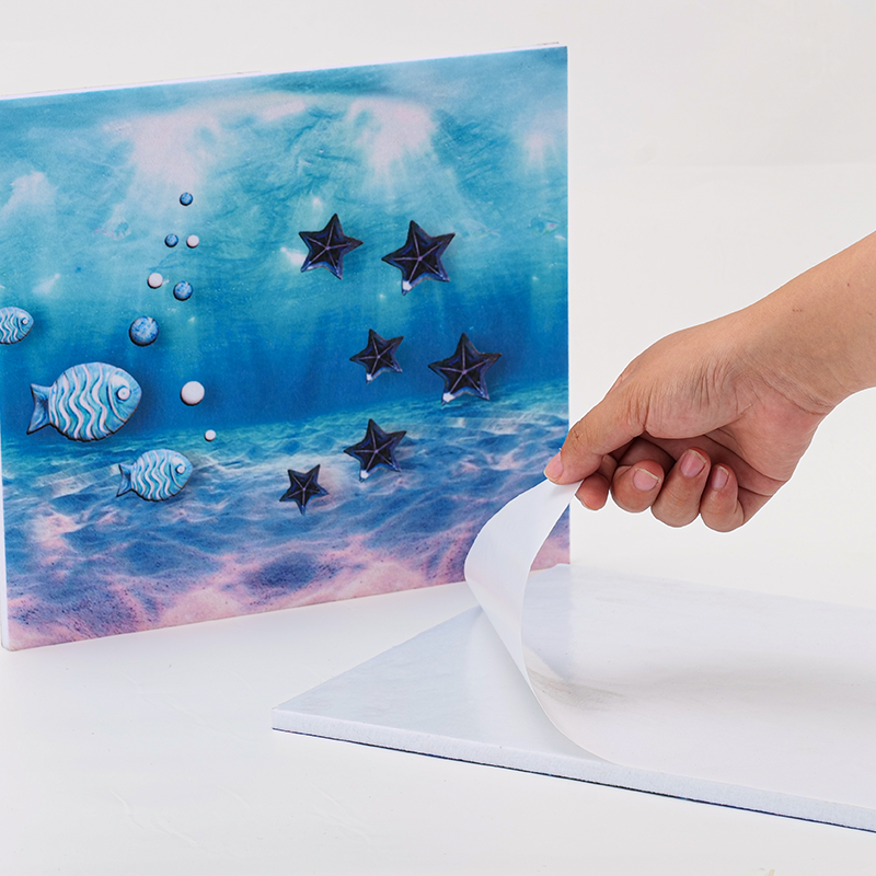 Painéil Múrmhaisiú Aistrithe Teasa Éadrom an Chustaim - Inphriontáilte, Féinghreamaitheach, Soundproof do Chonairí